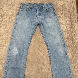 Levi well worn 501 jeans 33 34